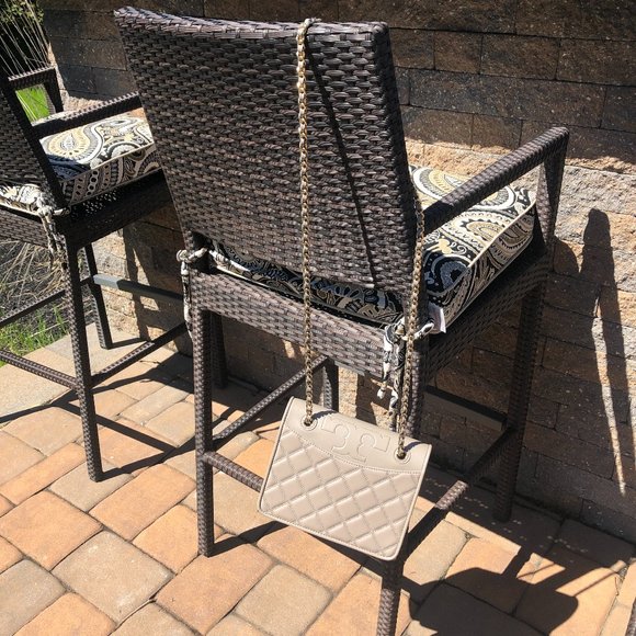 Tory Burch Savannah Shoulder Bag in French Gray New Never Used with Tags - Picture 7 of 13